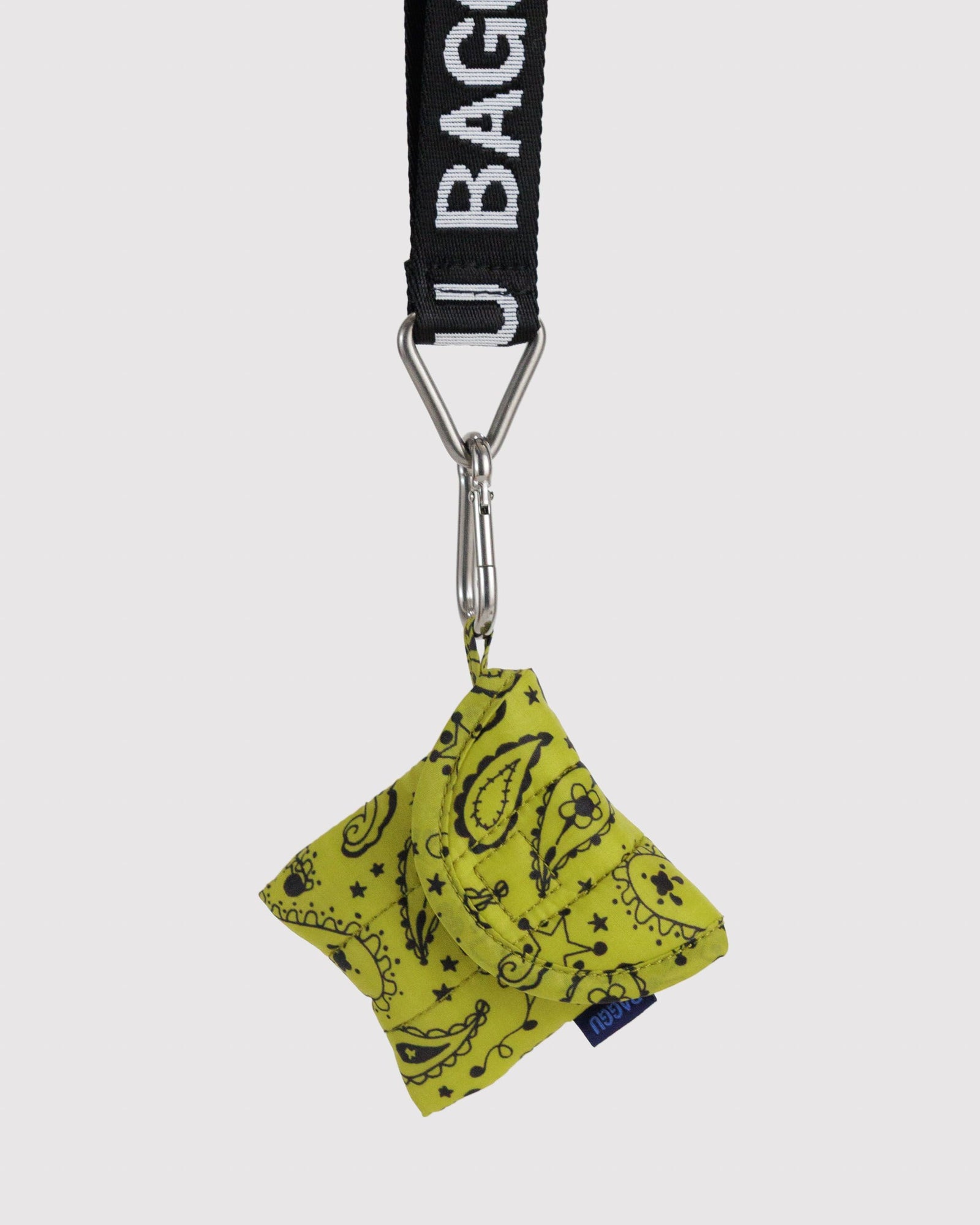 Puffy Earbuds Case - Chartreuse Paisley