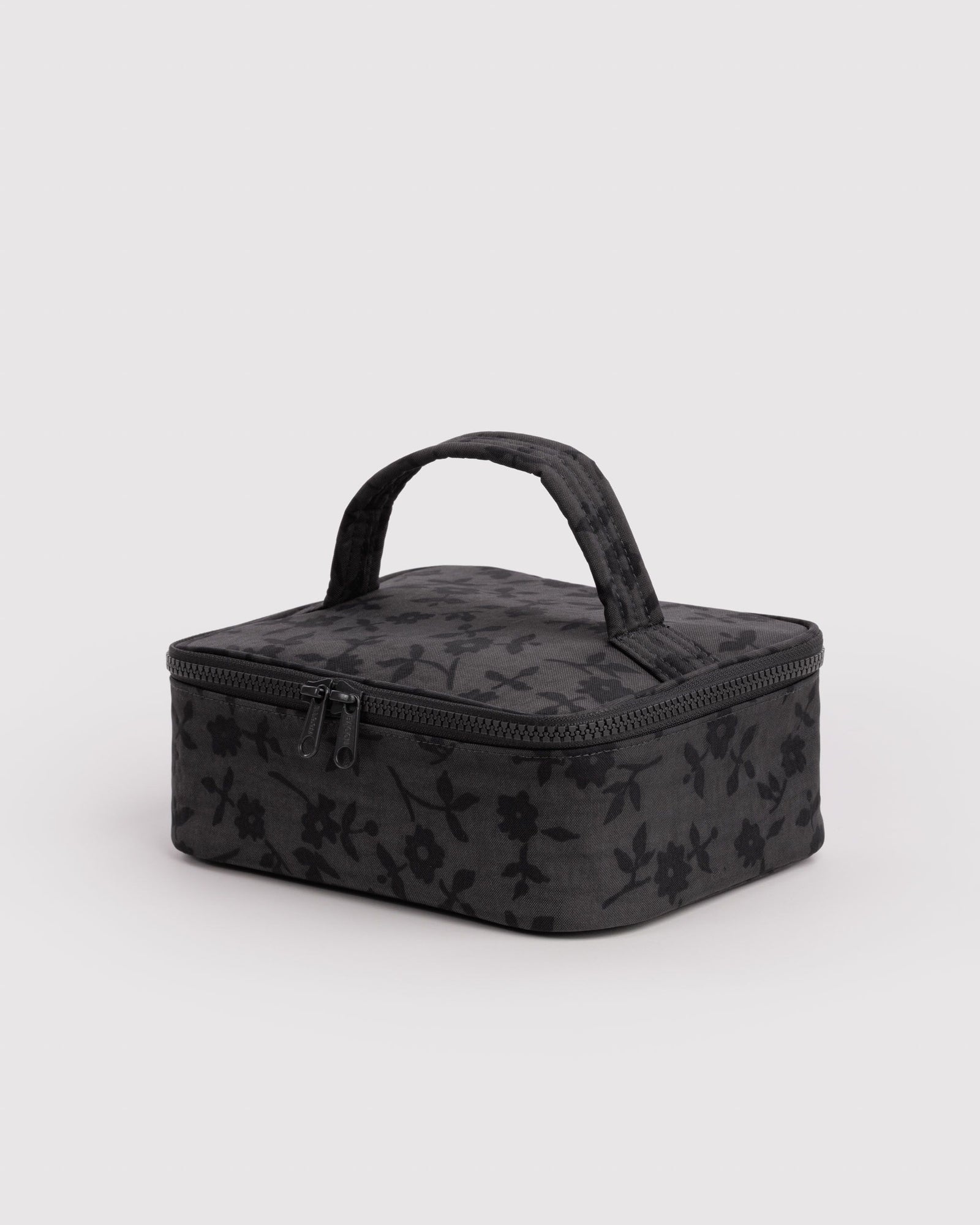 Small Cosmetic Case - Charcoal Ditsy Floral