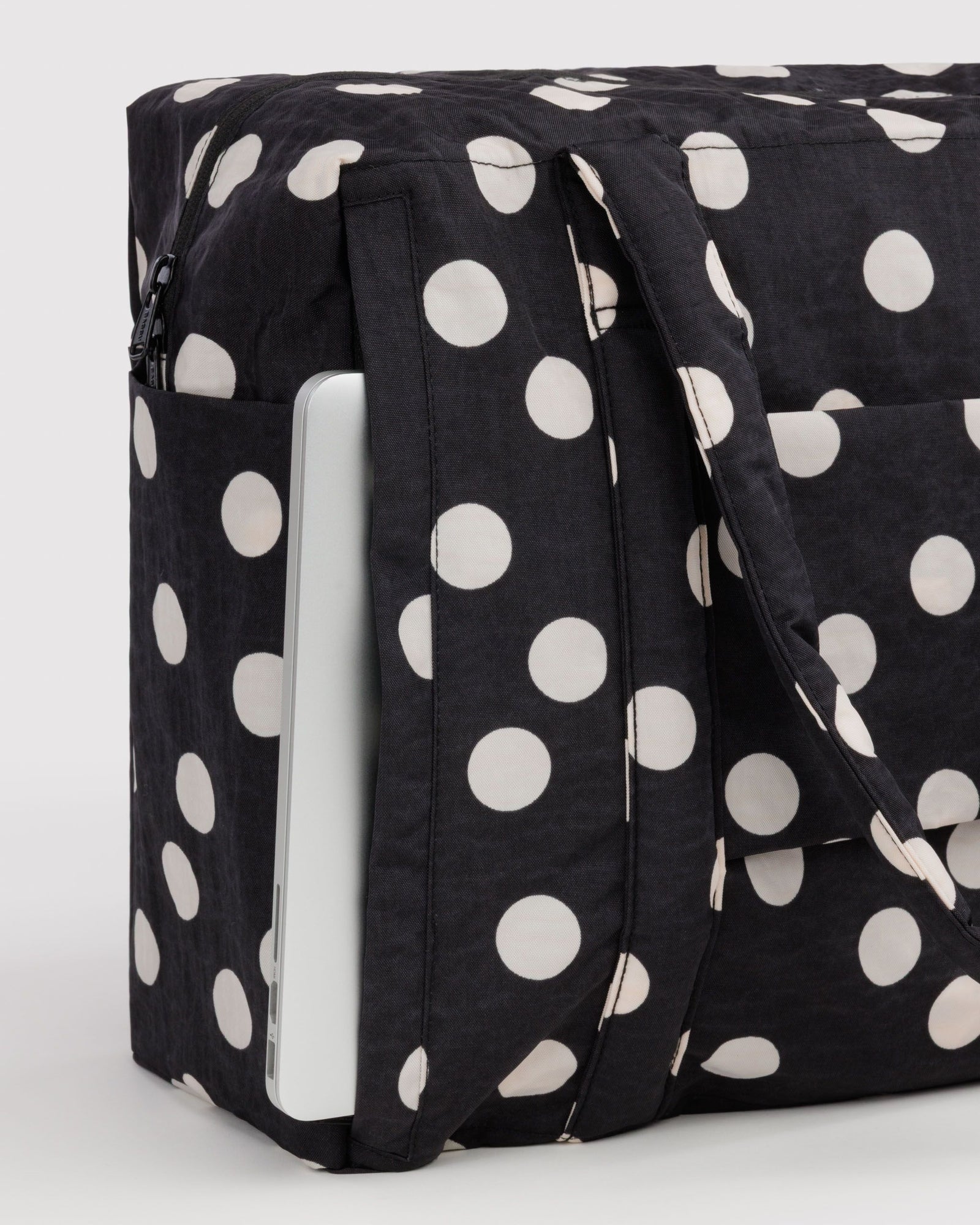 Cloud Carry-on - Black and Cream Polka Dot