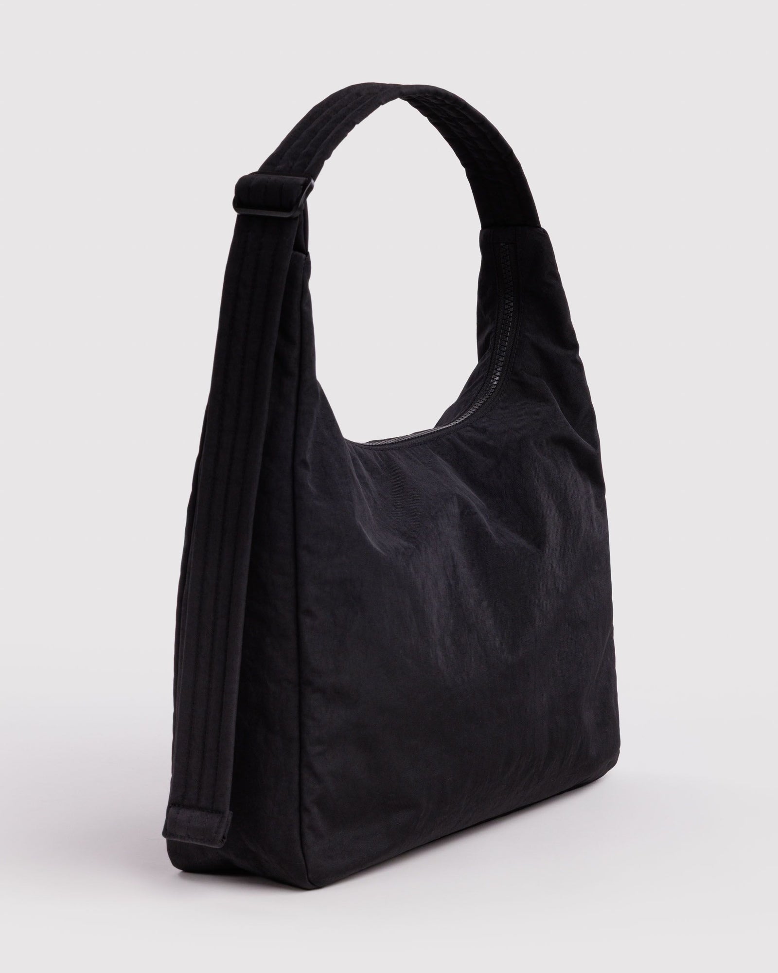 Nylon Shoulder Bag - Black