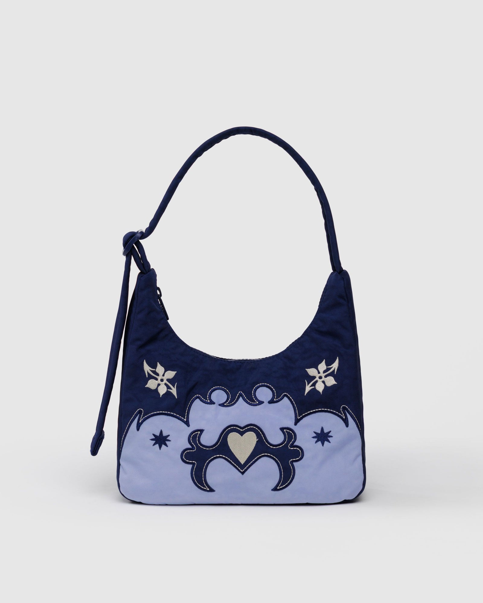 Mini Nylon Shoulder Bag - Western Appliqué