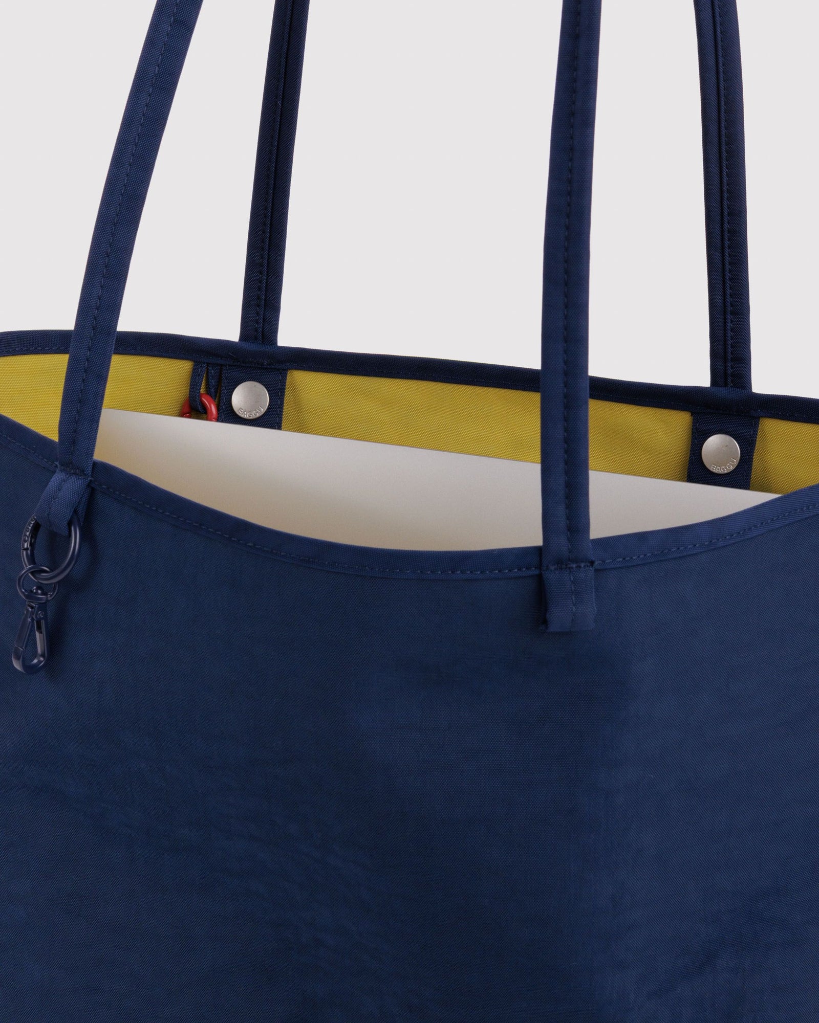 Medium Nylon Reversible Tote - Navy Mix