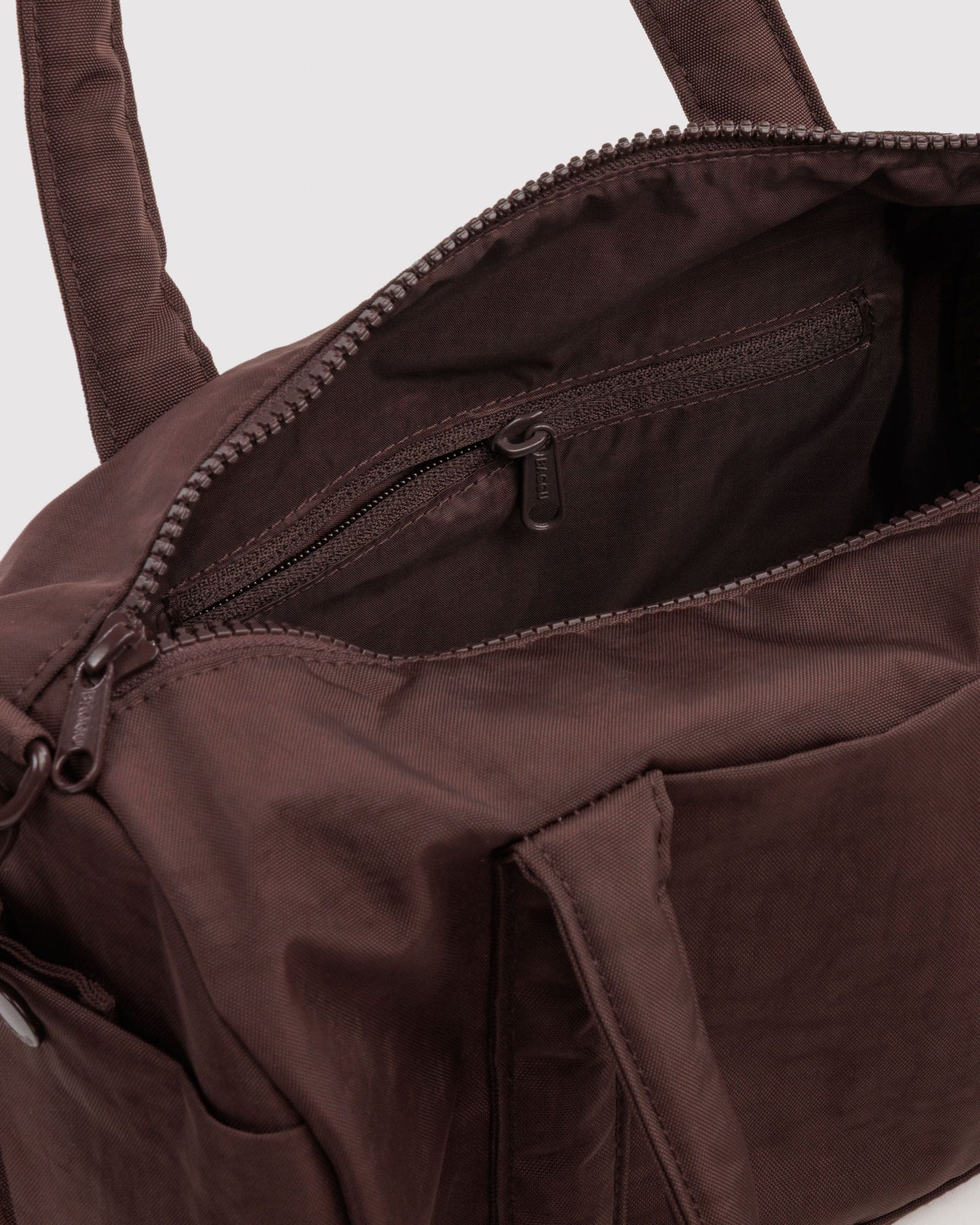 Nylon Duffle Bag - Coffee