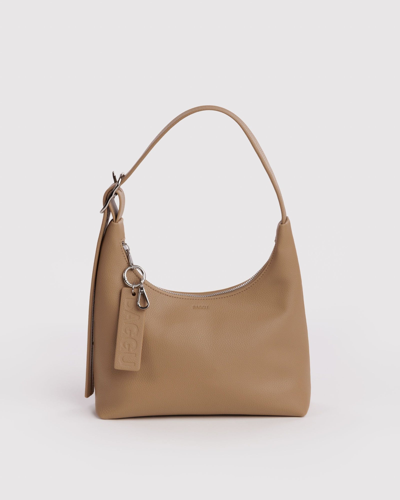Mini Recycled Leather Shoulder Bag - Dune