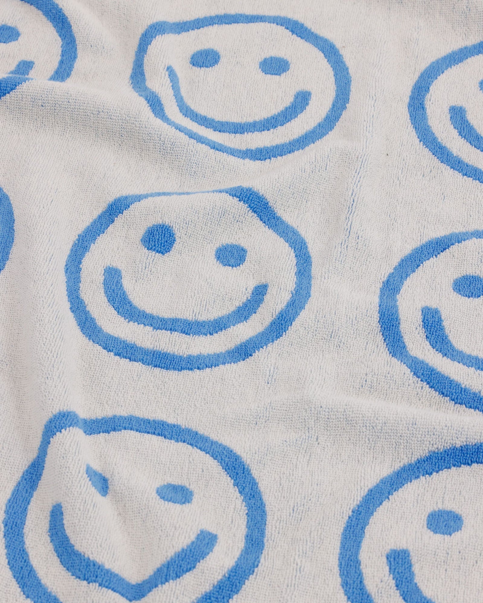 Bath Towel - Sky Blue Happy