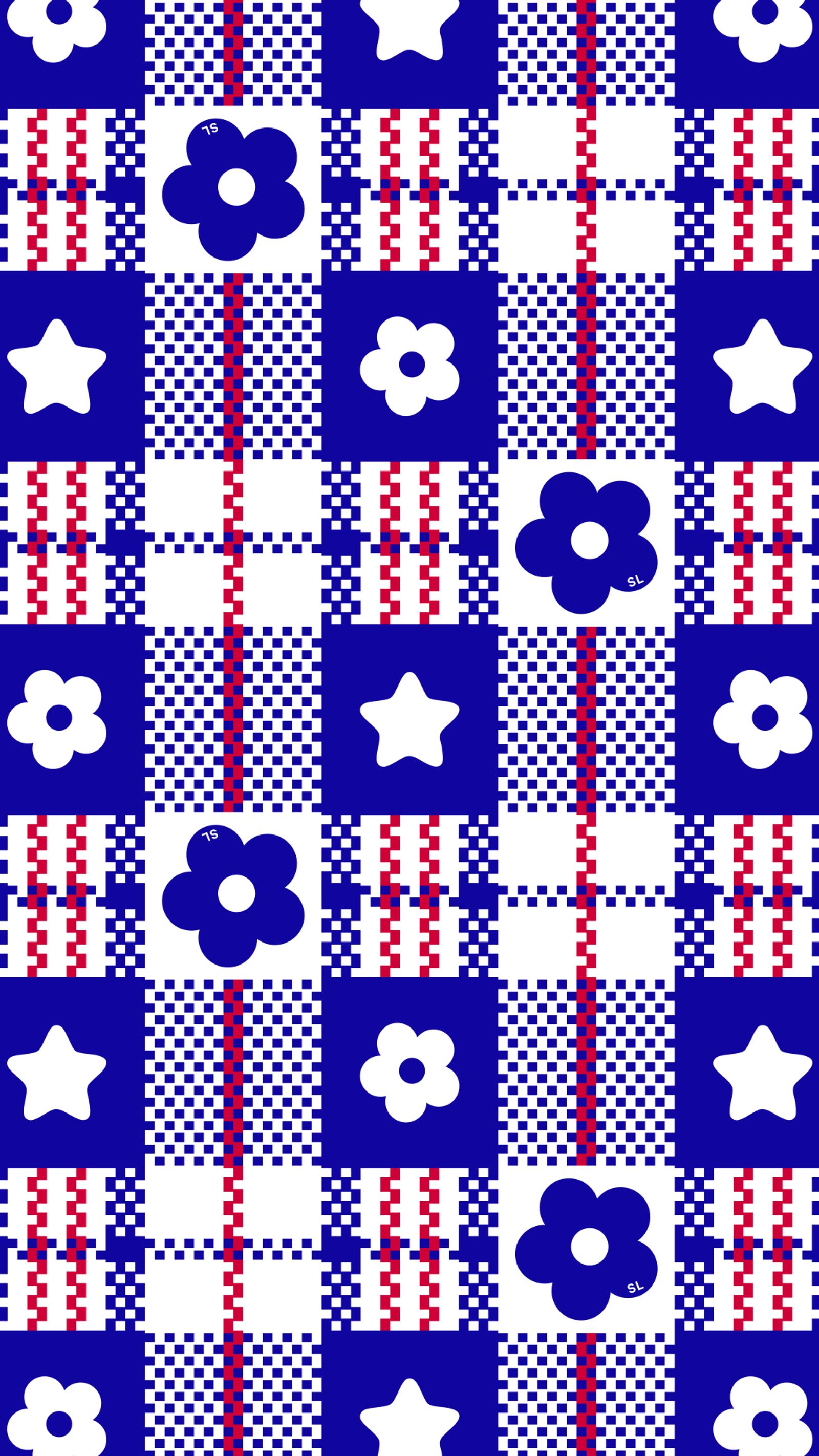 Market Plaid Blue